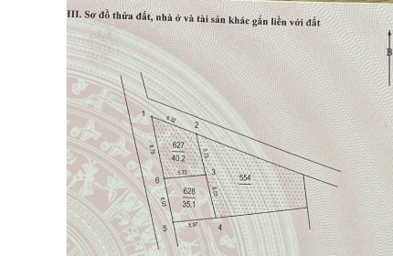 Bán Đất Ngõ 71 Đường Phương Canh 35.1m3 mặt tiền 6 m, mặt ngõ 2m gần cầu vượt trịnh văn bô thuận lợi di chuyển